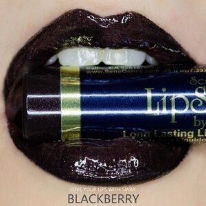 Lipsense Blackberry NEW Matte Midnight Black Long Lasting Liquid Lipstick Gothic